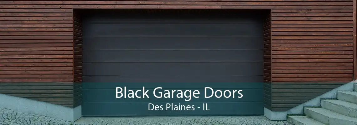 Black Garage Doors Des Plaines - IL