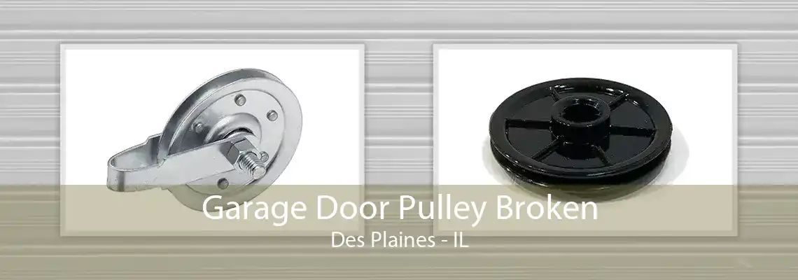 Garage Door Pulley Broken Des Plaines - IL