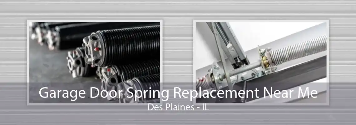 Garage Door Spring Replacement Near Me Des Plaines - IL